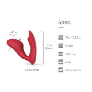 Umi Smart Wearable Dual Motor Vibrator Green&Red - Image 4