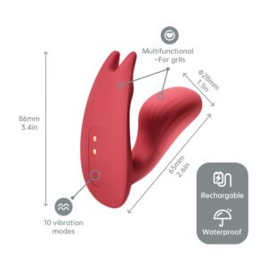 Umi Smart Wearable Dual Motor Vibrator Green&Red - Image 7